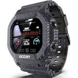 Relógio Smartwatch Militar Ocean Esporte Prova Dagua Ip68
