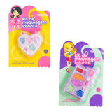 Kit 2 Estojos De Sombras Maquiagem Infantil Discoteen