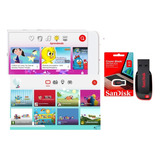 Pen Drive San Disk 16gb Compilado Infantil Desenhos 