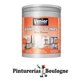 Venier Latex Baños Y Cocinas Blanco 4 Litros. Pintu Boulogne