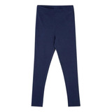 Calça Legging Hering Básica Infantil Menina Em Ribana Azul