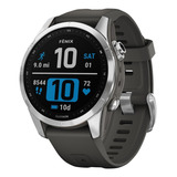 Relógio Gps Garmin Fenix 7s 010-02539-01 Grafite Cor Da Caixa Aço Inoxidável Cor Da Pulseira Cinza Cla/prata