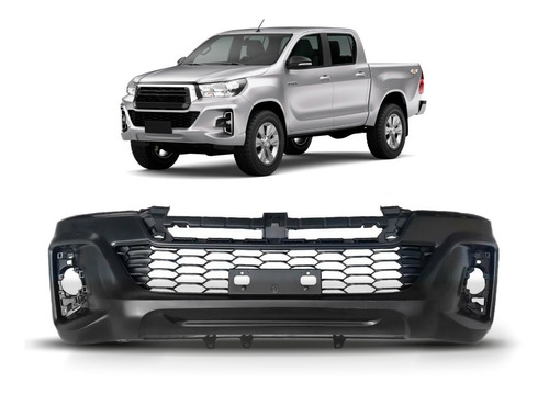 Parachoque Dianteiro Hilux 2019 2020 Com Grade Inferior