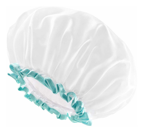 Mikimini Gorros De Ducha Blancos Para Mujer, 2 Unidades, Tam