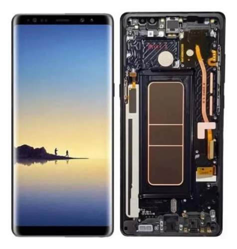 Modulo Samsung Note 8 N950 Display Amoled Original Con Marco