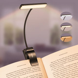 Luz 19led De Lectura Para Leer En La Cama Recargable Negra