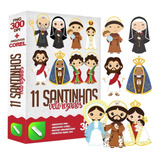 Santinhos Editáveis Arquivos Corel Png Vetores Santos+bônus