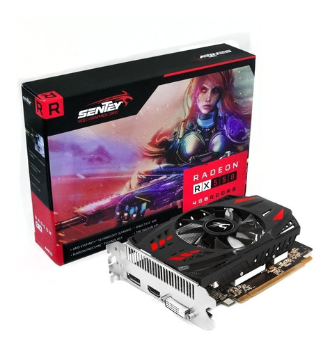 Placa De Video Gamer Radeon Rx 550 Sentey 4gb Gddr5 