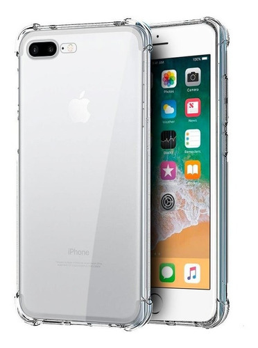 Funda Transparente Para iPhone 7/8 Plus - Vidrio Templado 