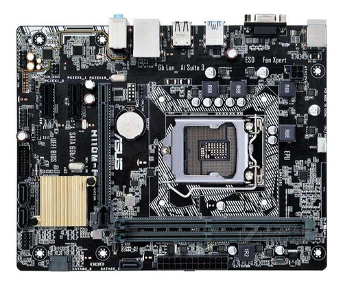 Placa Madre Intel Lga 1151 Ddr4 Pci-e 3.0 For Asus H110m-f