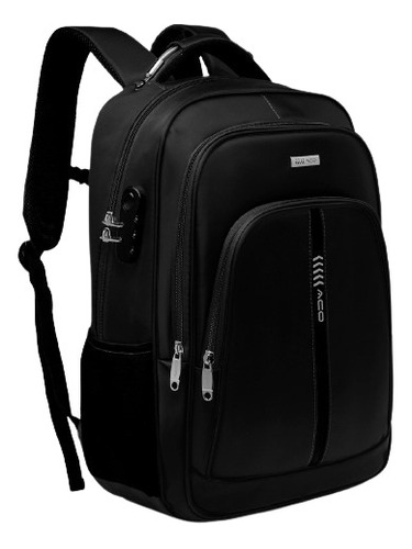 Mochila Notebook Antifurto Senha Ate 15 Pol Grande Imperm. 