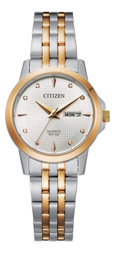 Citizen Reloj De Cuarzo Para Mujer, Acero Inoxidable, Clasic