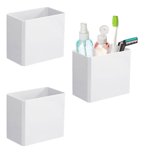 3pcs Floating Shelves Wall Mounted Storage Organizer Bin No