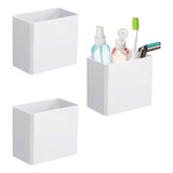 3pcs Floating Shelves Wall Mounted Storage Organizer Bin No