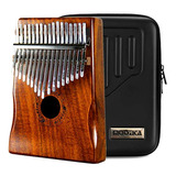 Moozica 17 Keys Kalimba Marimba, Solid Koa Wood Piano De Pul