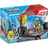 Playmobil Starter Pack Grúa Con Construcción 70816