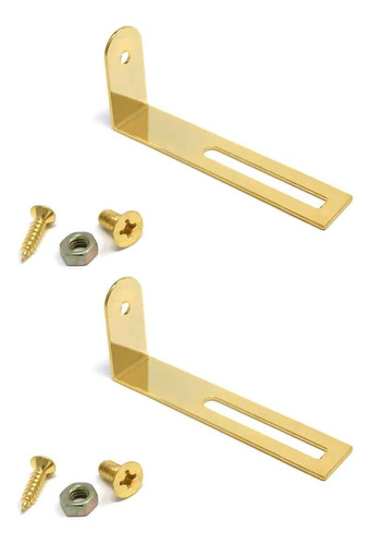 2 Uds Soporte De Montaje De Golpeador Dorado Para Guitarra E