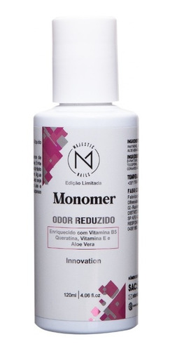 Monomer Odor Reduzido 120ml - Majestic Nails