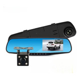 Espejo Retrovisor Doble Camara Seguridad Auto