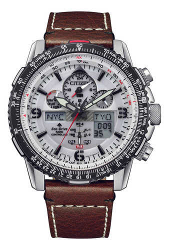 Reloj Citizen Jy808611a Para Hombre Cronógrafo Hora Mundial