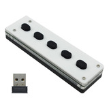 Mini Teclado Programable De 5 Teclas, Con Receptor Usb