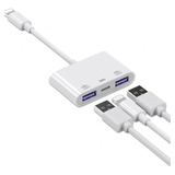 3 En 1 Adaptador Lightning A Usb Para iPhone iPad .