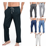 Pantalones De Dormir De Algodón Para Hombre