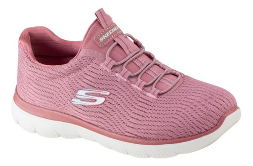 Tenis Skechers Deportivo Summits 149538 Rosa Obscuro Ligero 