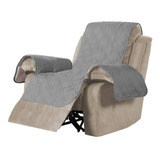 Funda Cubre Sillón Reposet Sillón Reclinable Gris 2 Vistas