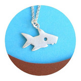 Collar Tiburon Shark Mar Surf 100% Plata 0.925 Envio Gratis