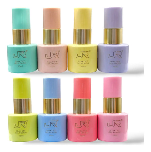 Gamas Gel Semipermanente Jr 8 Piezas 15ml Gel Polish | Meses sin interés