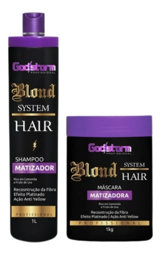 Kit Matizador Platinado  Anti Amarelado Profissional 