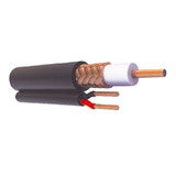 Cable Coaxial Rg59 Siamés Para Hd+ 2 Hilos Calibre 20 1m