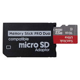 Funturbo Adaptador De Memoria Micro Sd Un Memory Stick Pro D