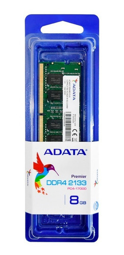 Adata Memoria Ram Para Laptop Ddr4 8gb Premier 2133mhz Dimm