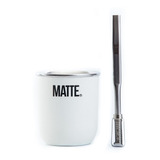 Mate 304 Acero Inoxidable + Bombilla Matte Acero Inoxidable