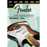 Cuerdas De Guitarra Eléctrica Fender 150m 11-49, Níquel Puro