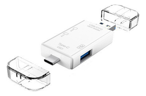 Lector De Tarjetas 6 En 1 Usb/micro Usb/tipo C A Sd Tf Usb 3