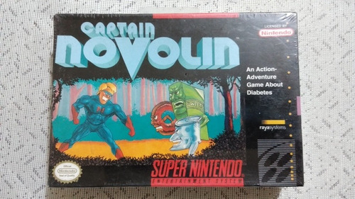 Snes Captain Novolin *sealed* Raro (no Mario,contra,zelda)