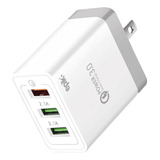 Cargador Epik 5.1 Quick Amp Charge Usb Type-c Usb Con Cable Carga 5.1 Blanco