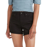 Short Levis Mid Lenght Mujer Negro