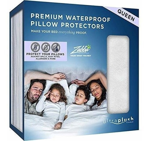 Protector De Almohada Impermeable Hipoalergenica Antiacaros 