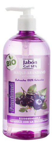 Familand Jabon Gel Spa Dosificador 500ml Maqui Arandano