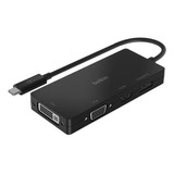 Adaptador Belkin Hub Usb-c Para Vga Hdmi Dvi E Displayport