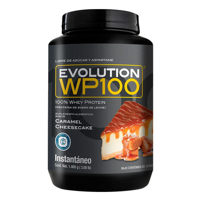 Proteína Whey WP100 en Polvo de Evolution Nutraceutical con Sabor Caramel Cheesecake | Meses sin interés