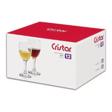 Set Juego X 12 Copas Aragon Cristar Vino Agua