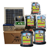 Kit Cerco Electrico Ganadero Solar (60 Km) + 2 Km De Alambre