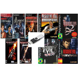 Kit Resident Evil Pdrive 32gb Coleção Completa  Ps2 