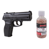 Kit Pistola Balines C11 4.5mm De Co2 1500 Municiones Crosman