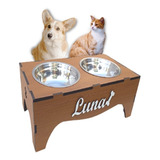 Comedouro Pet Tigela Inox Para Cães E Gatos Personalizado